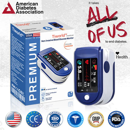 Tiworld™ 𝐍𝐨𝐧-𝐈𝐧𝐯𝐚𝐬𝐢𝐯𝐞 𝐁𝐥𝐨𝐨𝐝 𝐆𝐥𝐮𝐜𝐨𝐬𝐞 𝐌𝐨𝐧𝐢𝐭𝐨𝐫 – Pain-Free & 99.9% Accurate✅𝐀𝐃𝐀 𝐂𝐞𝐫𝐭𝐢𝐟𝐢𝐞𝐝 & 𝐅𝐃𝐀 𝐀𝐩𝐩𝐫𝐨𝐯𝐞𝐝🔥Recommended by Diabetes Experts