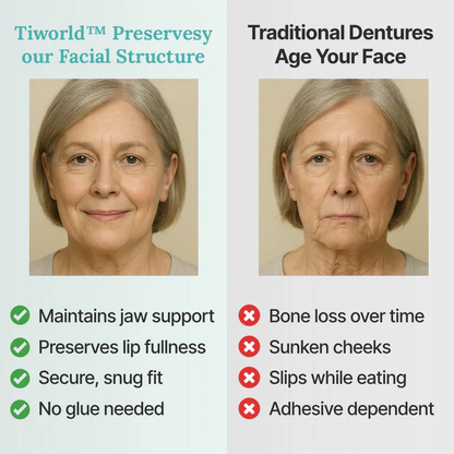 Ends Today: 70% OFF! Tiworld™? Custom-Fit Full Functional DenturesMake you more confident